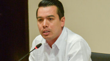 The Secretary General of the Government, Pedro Armentía López