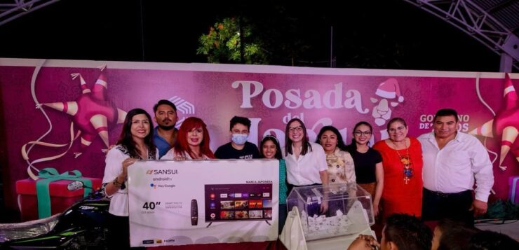 CONVIVE GOBERNADORA LAYDA SANSORES CON LAS FAMILIAS DE SAMULÁ EN LA PRIMERA POSADA DEL JAGUAR